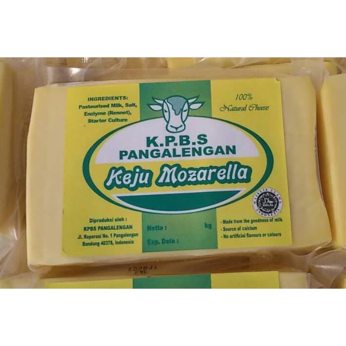 

Keju Mozarella KPBS Pangelangan 250gr