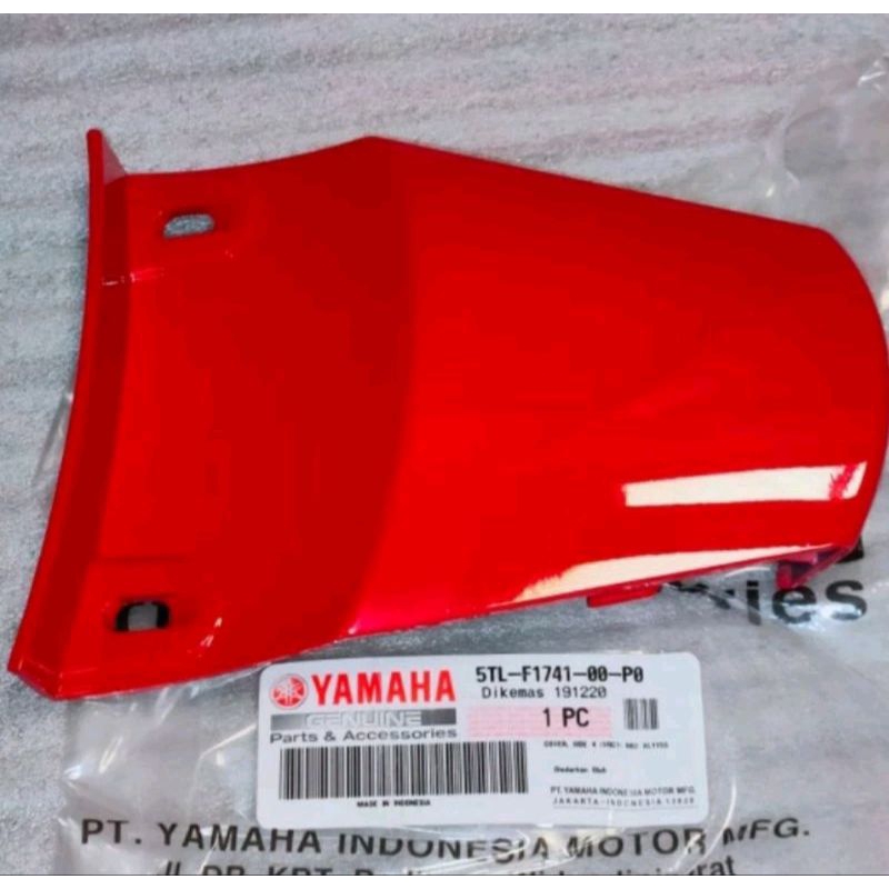 Cover sambungan body mio smile original sambungan body belakang mio sporty original warna merah pet 