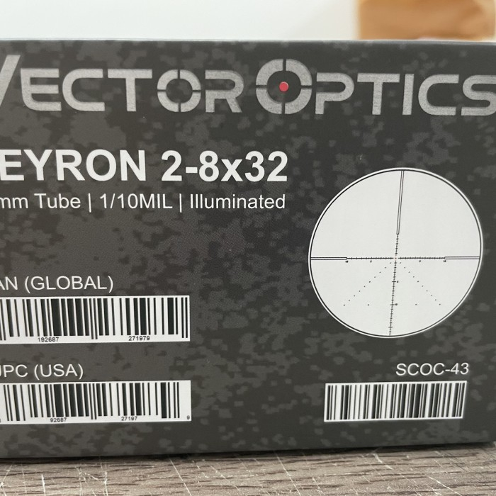 Vector Veyron 2-8x32 IR Titik Tengah Nyala Baru