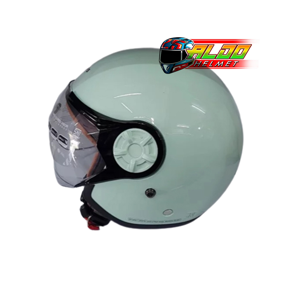 HELM CARGLOSS YRH HIJAB ORIGINAL / HELM CARGLOSS YRH SOLID S GREEN / HELM RETRO WANITA HIJAB