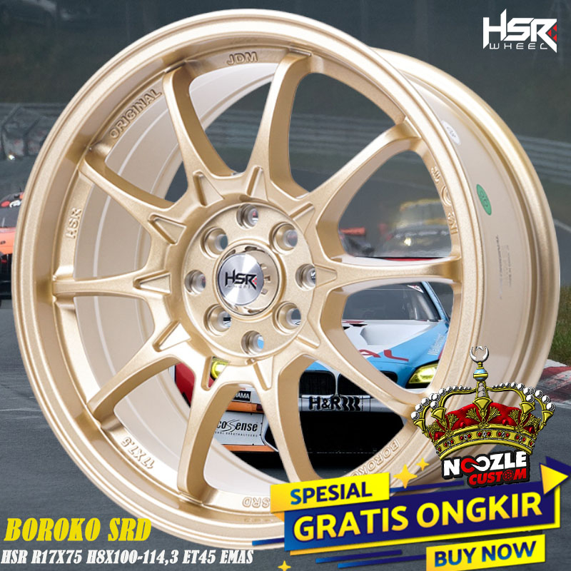 Promo Velg HSR Ring 17 Baut 4 Pelek Racing HSR Ring 17 Lubang 4