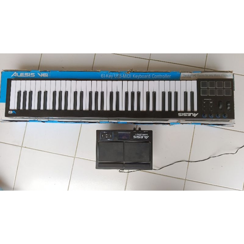 Alesis v61 - Alesis samplepad 4