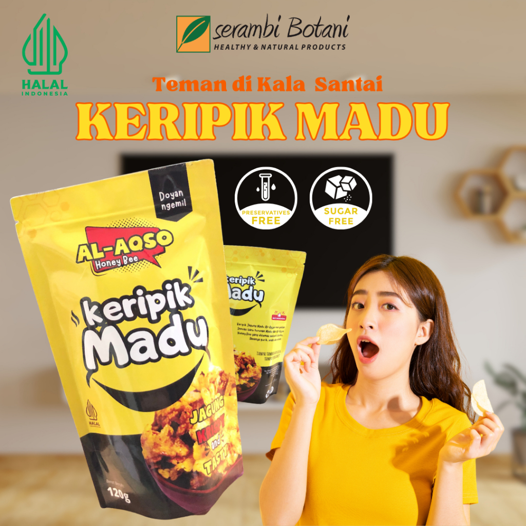 

Keripik Jagung Madu Geprek 120 gr