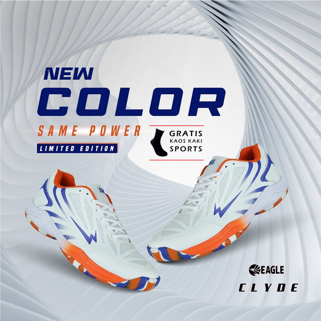 Sepatu Badminton Eagle Clyde Spesial Edisi Sepatu Bulu Tangkis Eagle Clyde Original