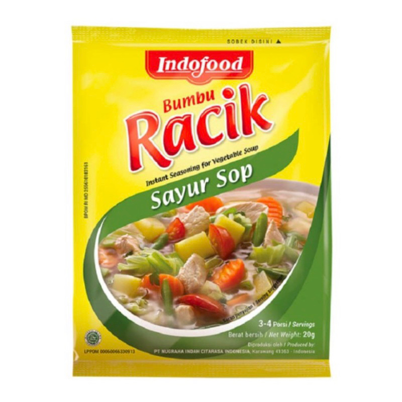 

Indofood Bumbu Instan Racik Sayur Sop 20gram