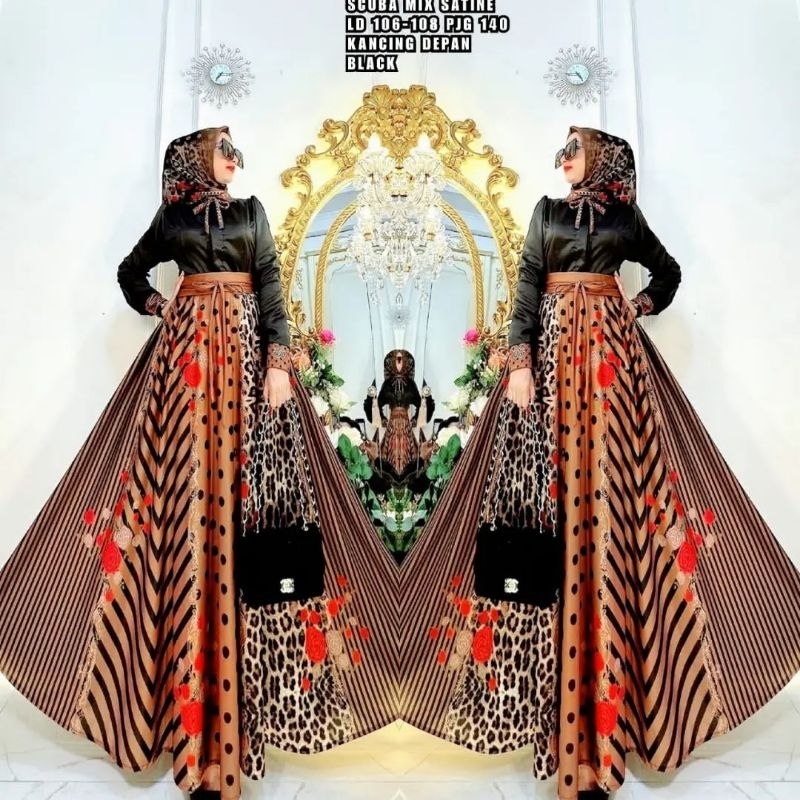 Gamis Maxi Dress SHR Black