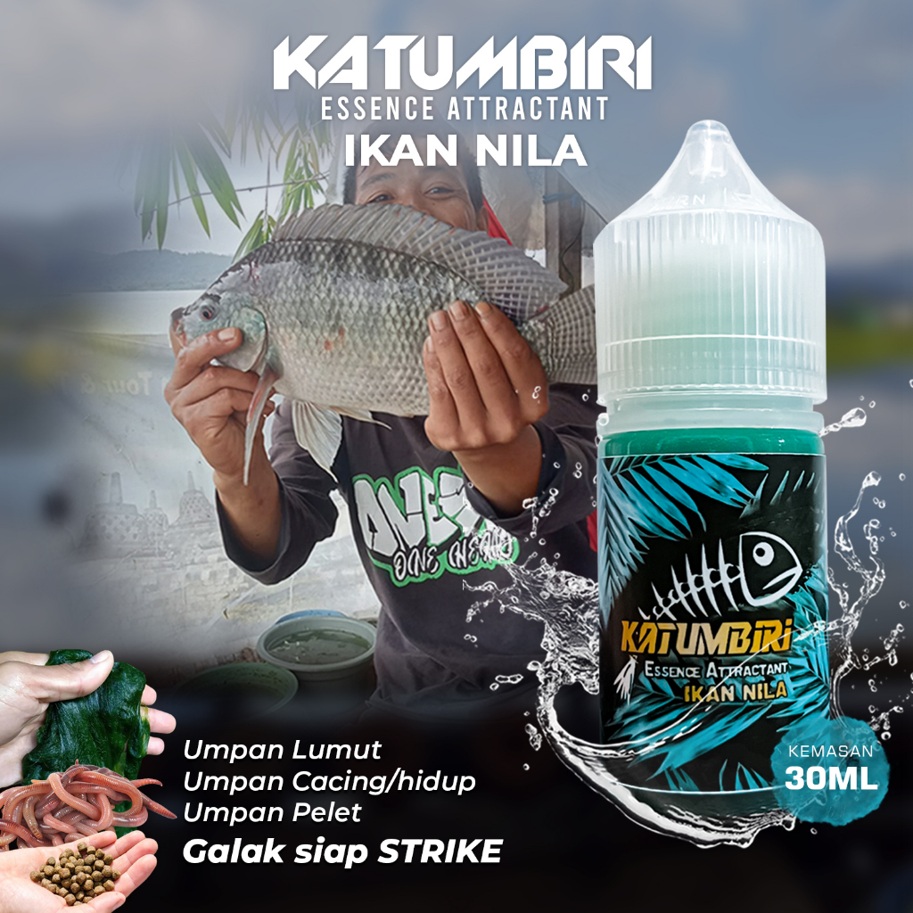 Katumbiri Essen Mancing Ikan Nila Harian Liar Waduk Sungai Kemasan 30ml