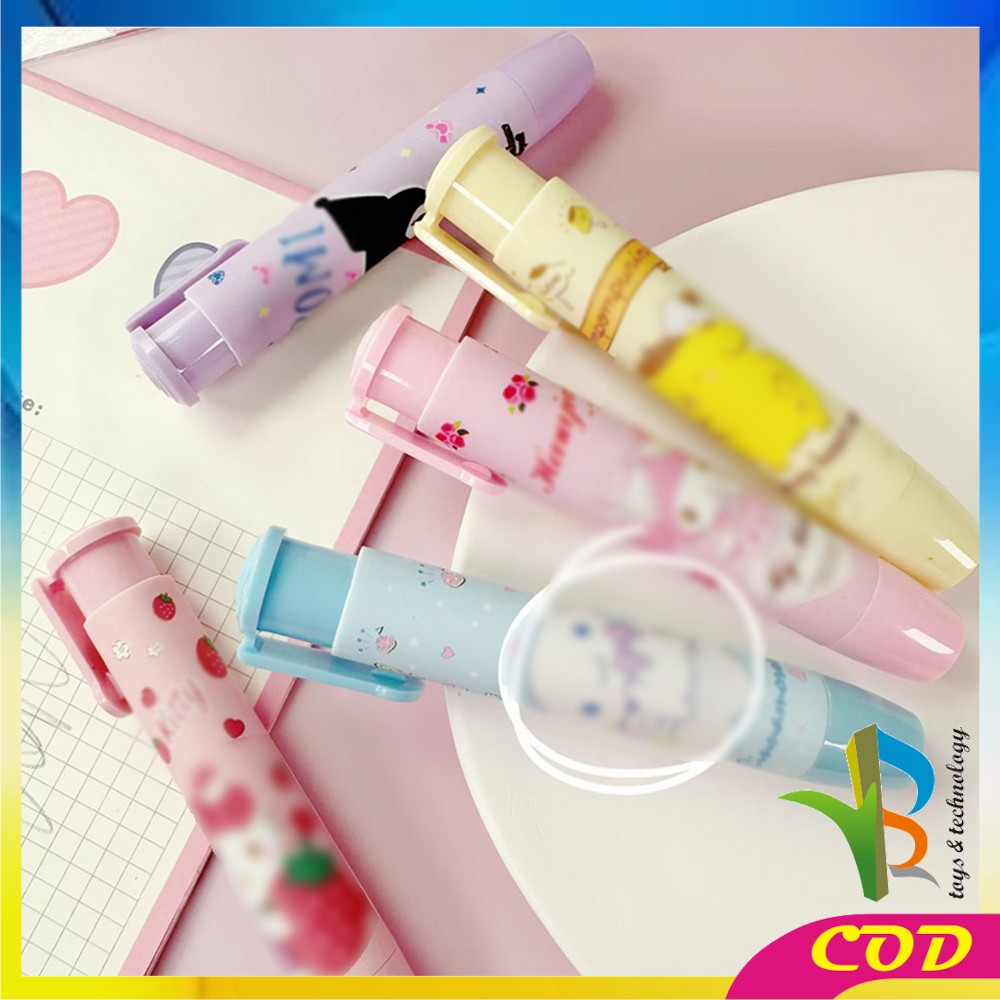 

RB-A76 Eraser Pen Penghapus Pensil Karakter Kartun Lucu / Penghapus Mekanik / Cute Pencil Mechanical Eraser Retractable / Penghapus Bentuk Lipstick Import
