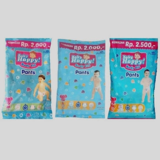 BABY HAPPY Pants Renceng Isi 6 Sachet - M L XL
