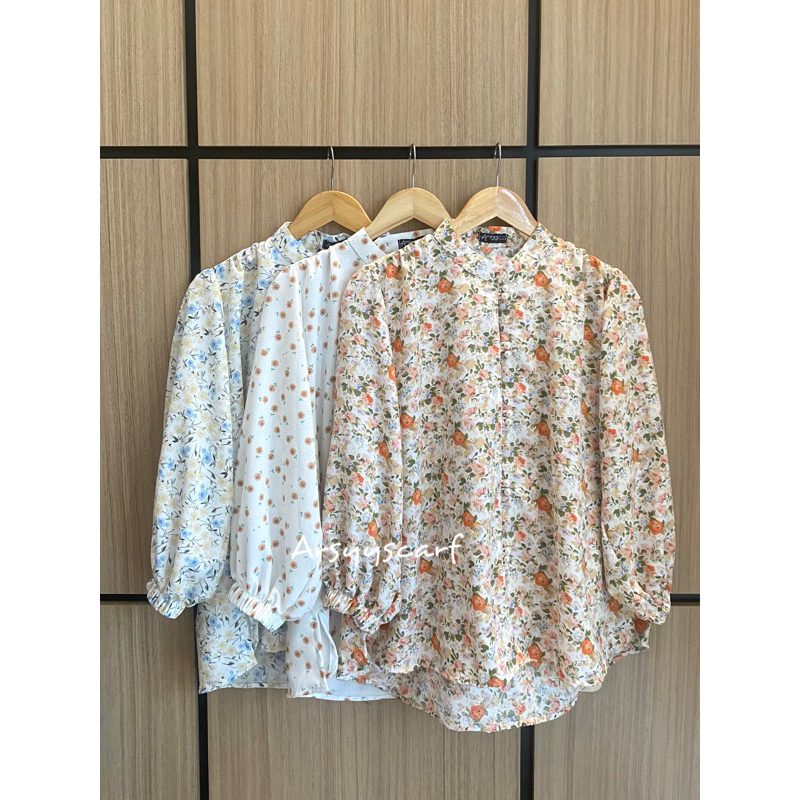 Daisy Floral Shirt | Kemeja Daisy | Kemeja Korea | Atasan Kekinian