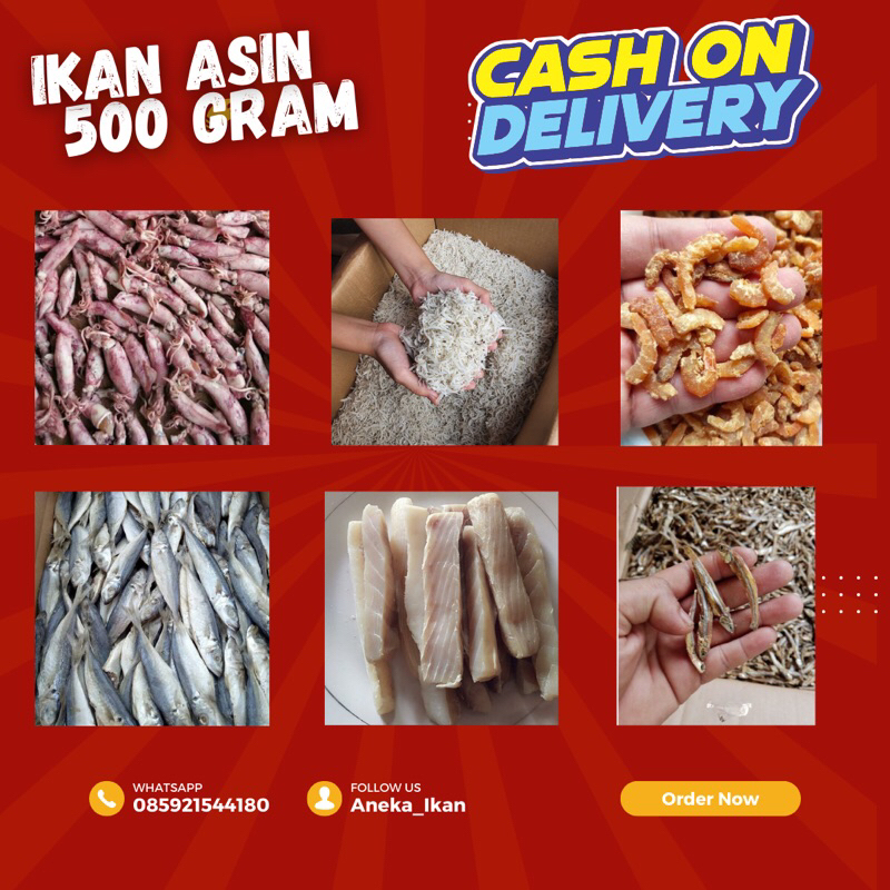 

[ COD ] IKAN ASIN 500 GRAM / IKAN ASIN PREMIUM / IKAN ASIN MURAH / IKAN TERI