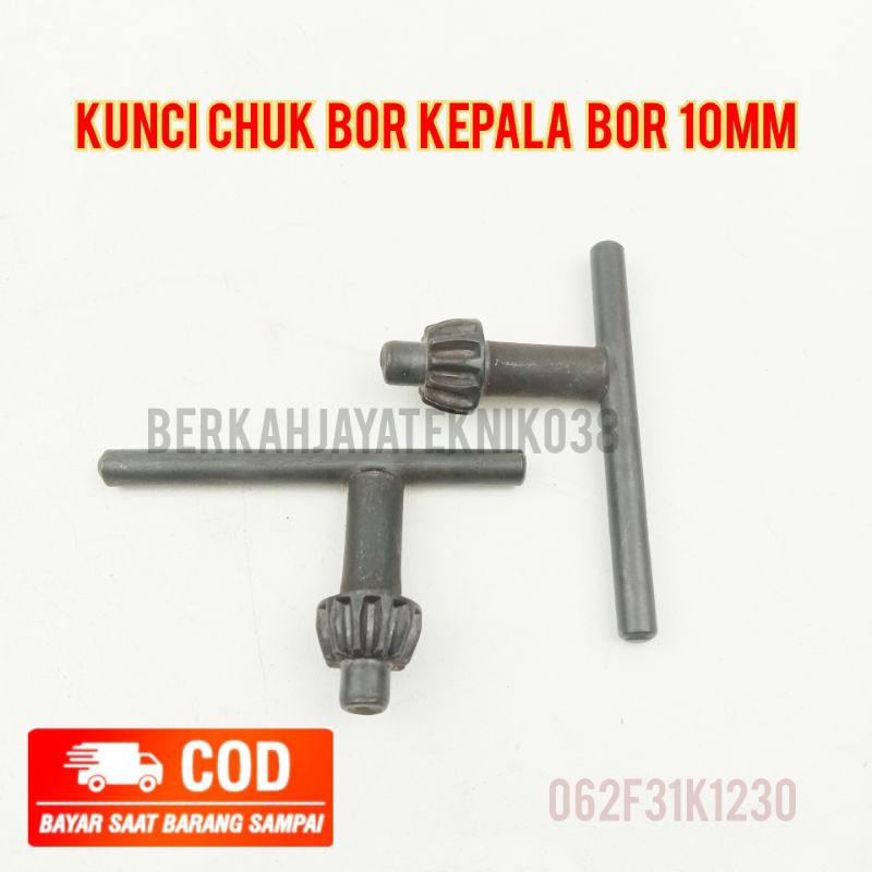Kunci Chuk Bor Kepala Bor 10mm 13mm Kunci Mesin Bor - 10mm