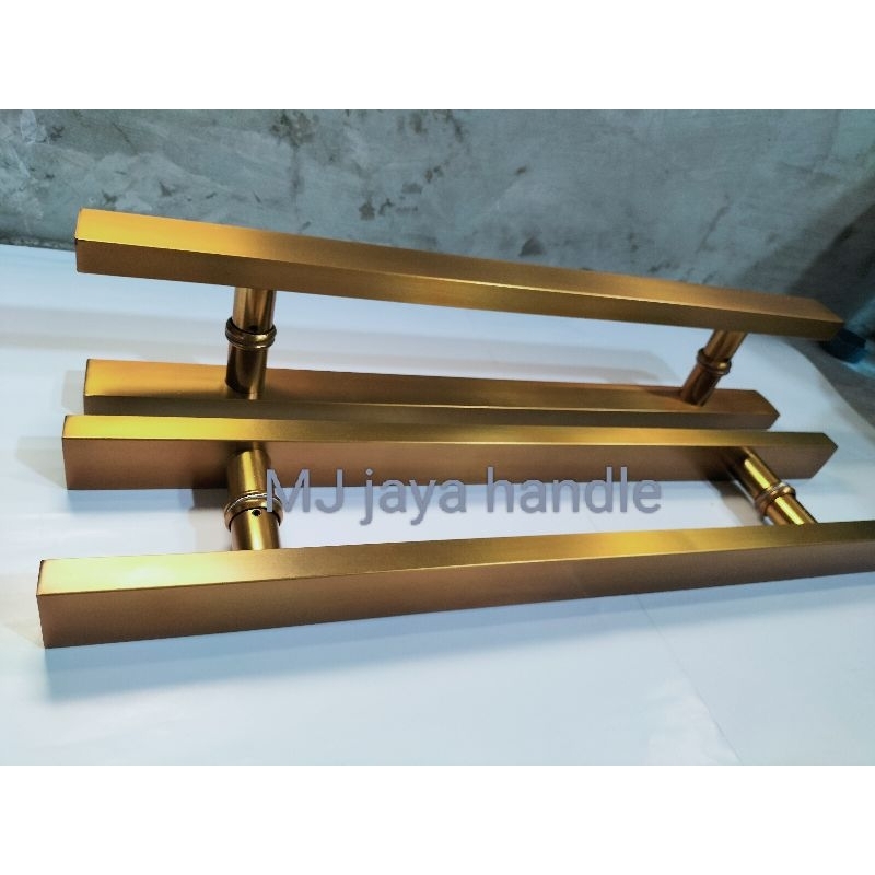 gagang pintu stainless minimalis baut tembus 60cm