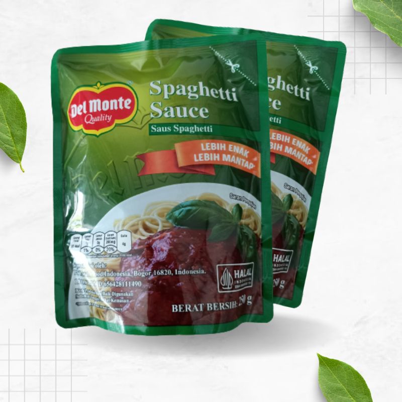 

SAUS SPAGETI, SPAGHETTI SAUCE, DEL MONTE 250g