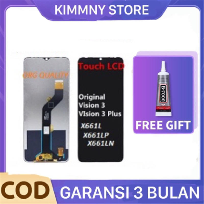 LCD TOUCHSCREEN FULLSET ITEL VISION 3 / VISION 3 PLUS / TECNO SPARK 8C 9 9T