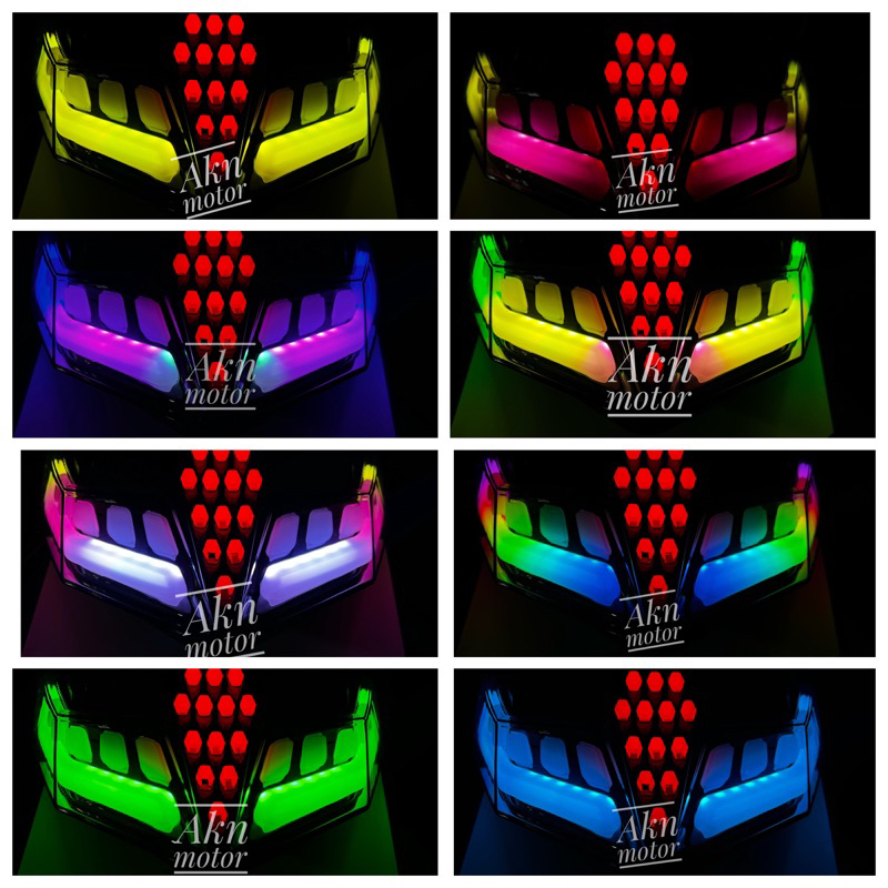 lampu stoplamp RGB 12 warna honda vario 125/150 new 2015-2023 stoplamp vario new