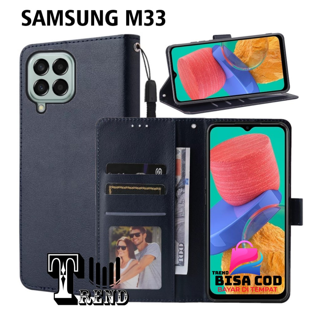 FLIP COVER SAMSUNG M33 LEATHER CASE FLIP SAMSUNG M33