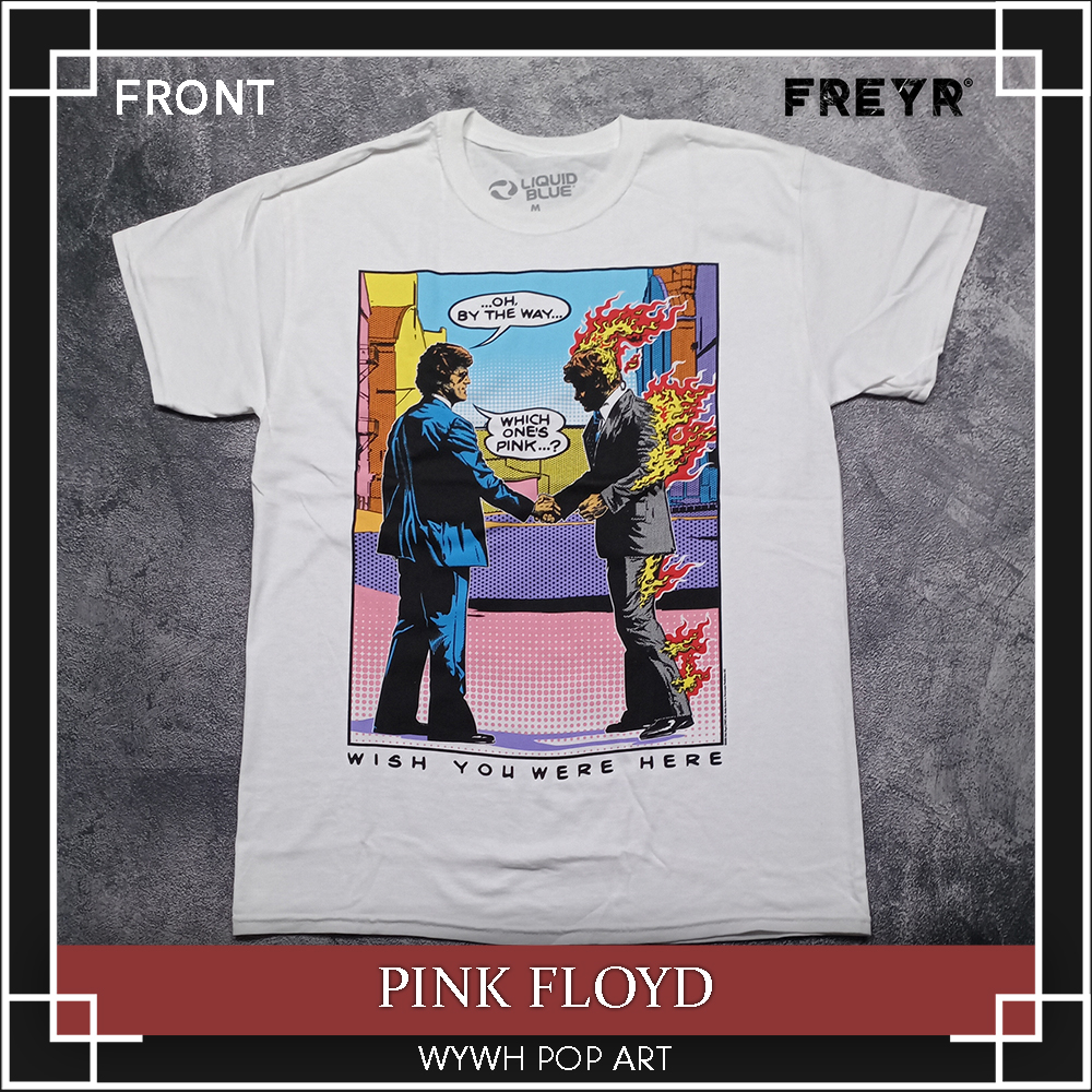 Kaos Band Pink Floyd - WYWH Pop Art LiquidBlue