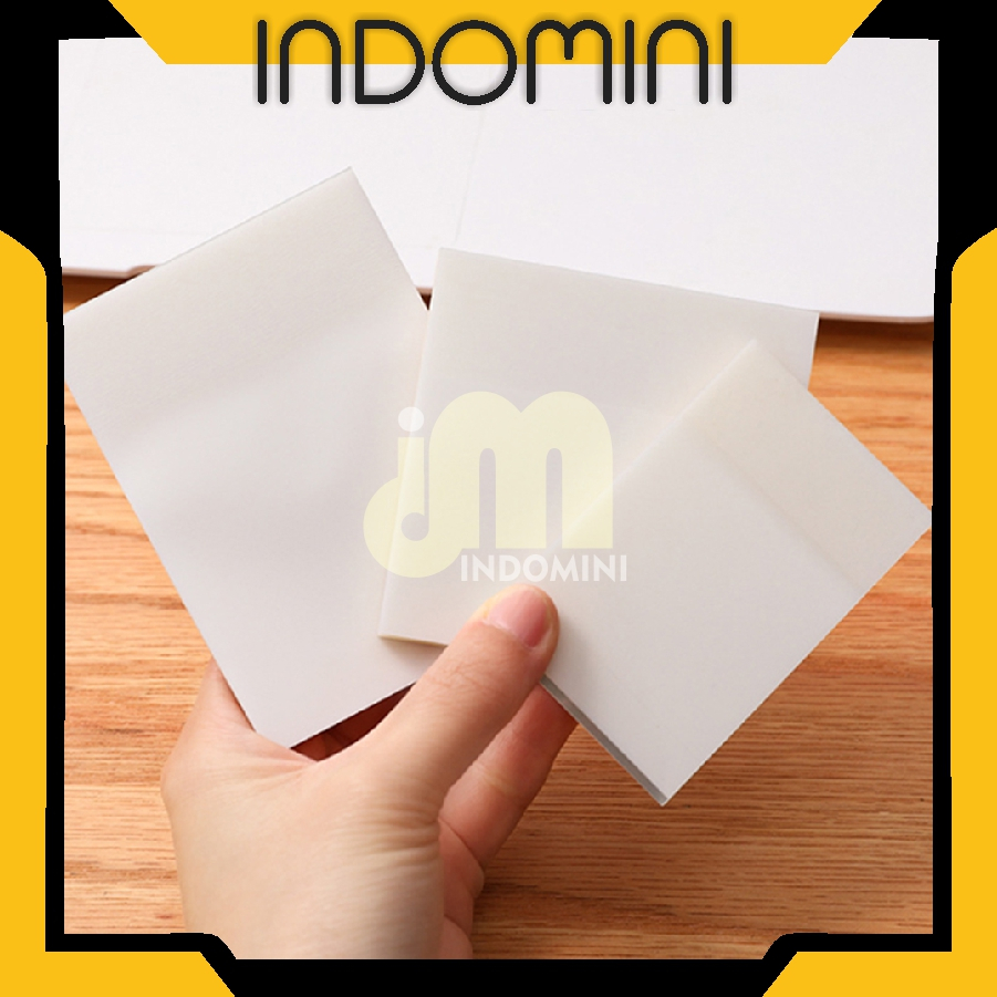 

INDOMINI Memo & Sticky Notes Transparan - 76 x 76 mm ~ 95 x 60 mm ( 50 lembar ) S086