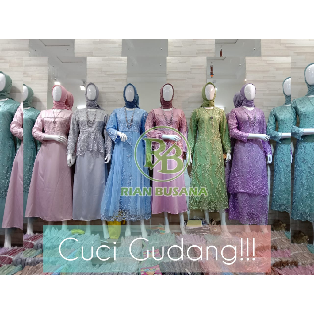 CUCI GUDANG Gamis full gaega obral khusus live