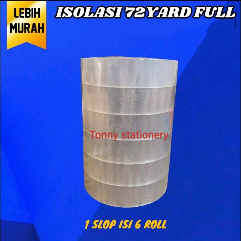 

Isolasi 1 inci * 72 yard / Isolasi Bening