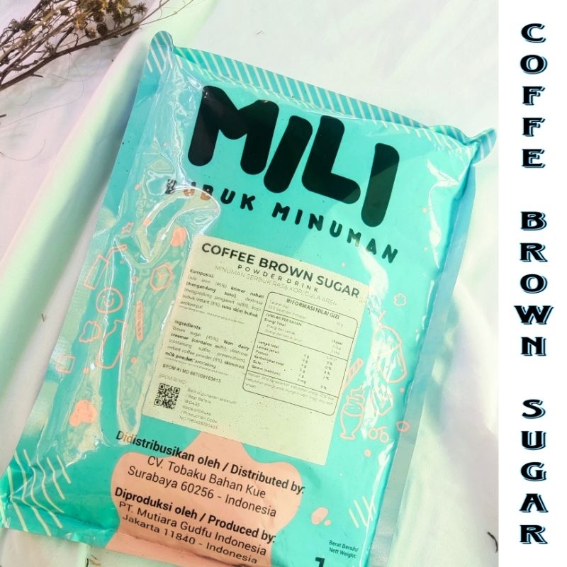 

BUBUK MILI COFFE BROWN SUGAR KEMASAN 1 KG/ POWDER MILI