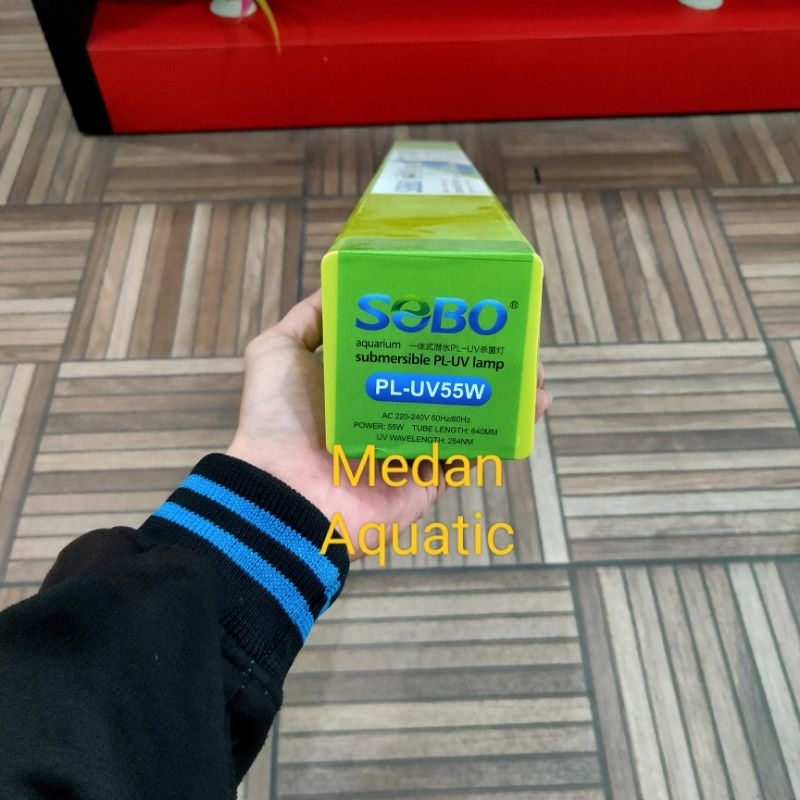 Lampu uv sobo amara submersible uv lampu 55 watt anti lumut utk kolam ikan uv 55watt