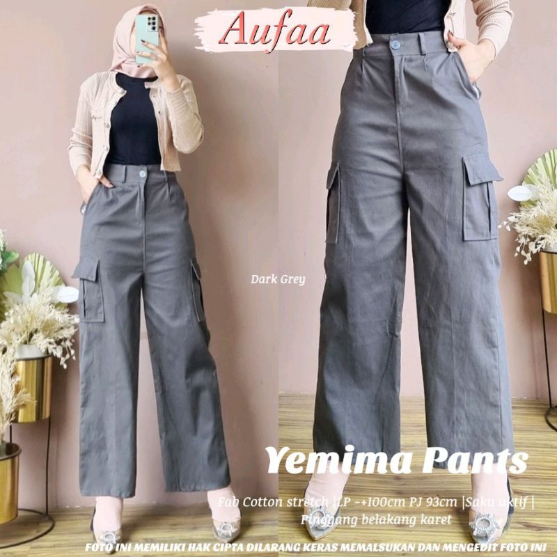 yemima kulot cargo bahan katun by aufaa