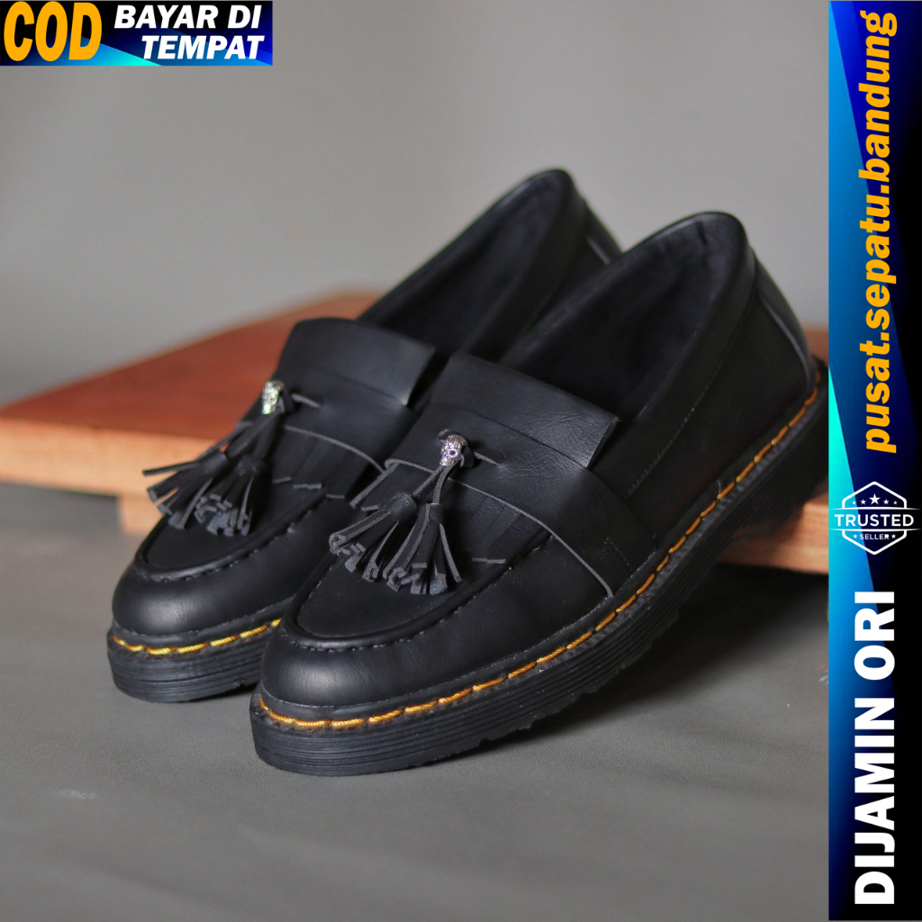 Sepatu Pria Formal Docmart Anak Laki Laki Original 100% Keren Casual Hitam Pria Dr Martins Sepatu Fo