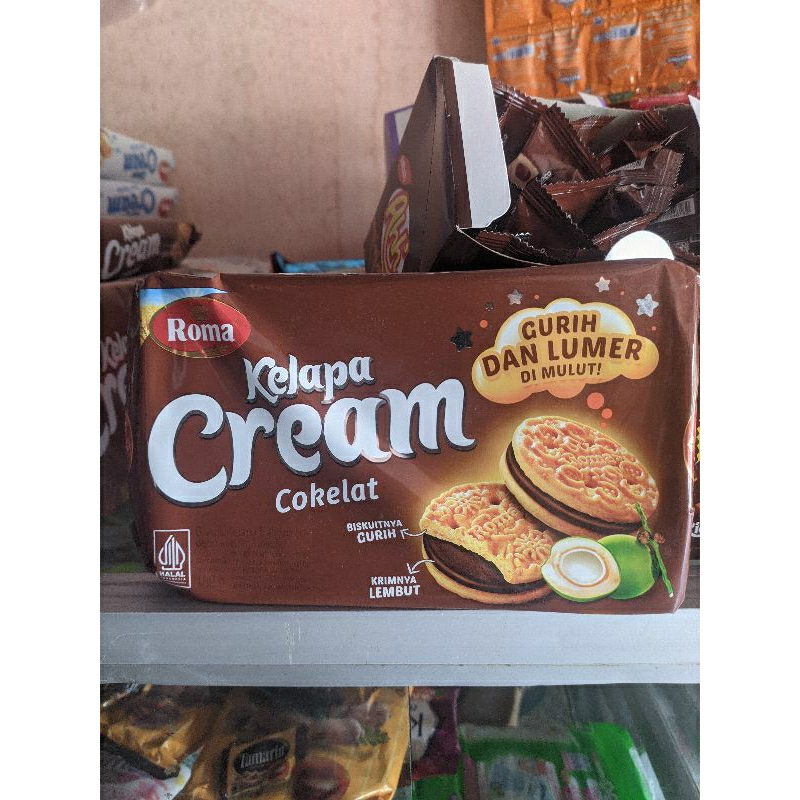 

Roma Kelapa Cream Cokelat Cream Vanila