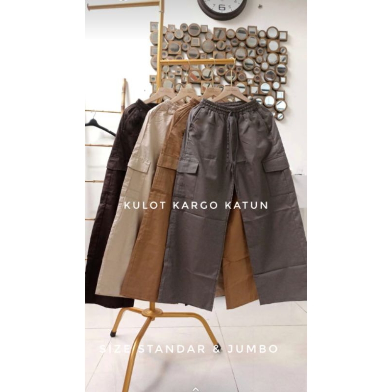 KULOT KARGO CHINOS WANITA | CELANA KATUN CHINOS