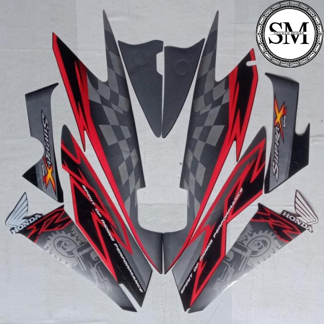 Striping Stiker List Body Motor Honda Supra X 125 R 2008 2009 Standar List Stiker Honda Supra X 125 