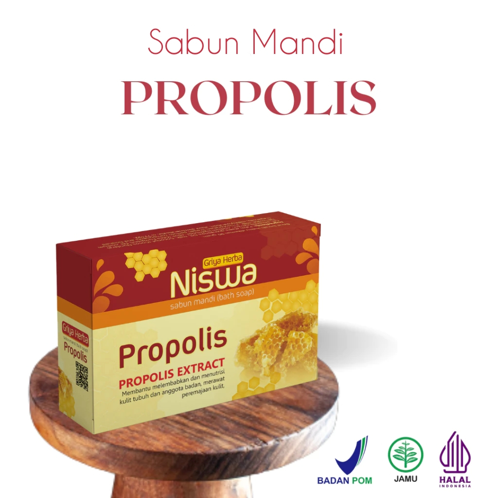 Sabun Mandi Herbal NISWA PROPOLIS Bath Soap