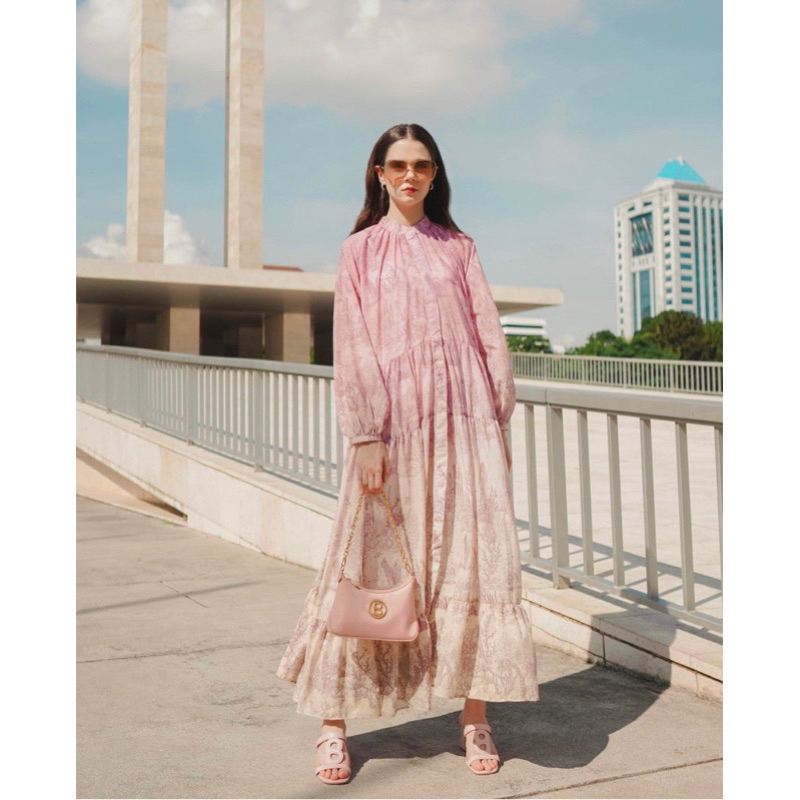 PRELOVED- EL MAR MINORCA TIERED MAXI DRESS BENANG JARUM X MMEHUILLET