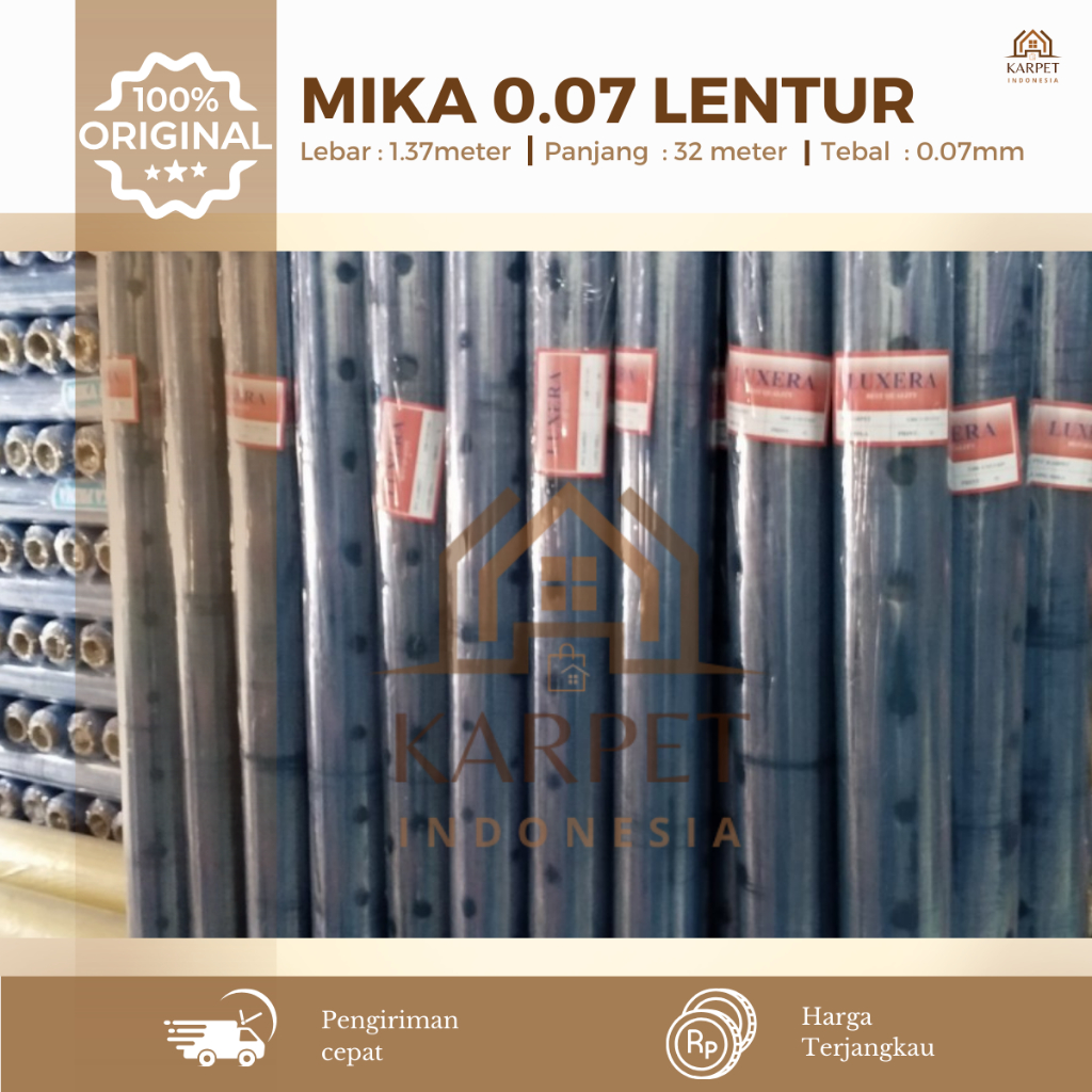 

Sampul Buku Mika Plastik bening lentur 13a Roll Panjang 35 Meter