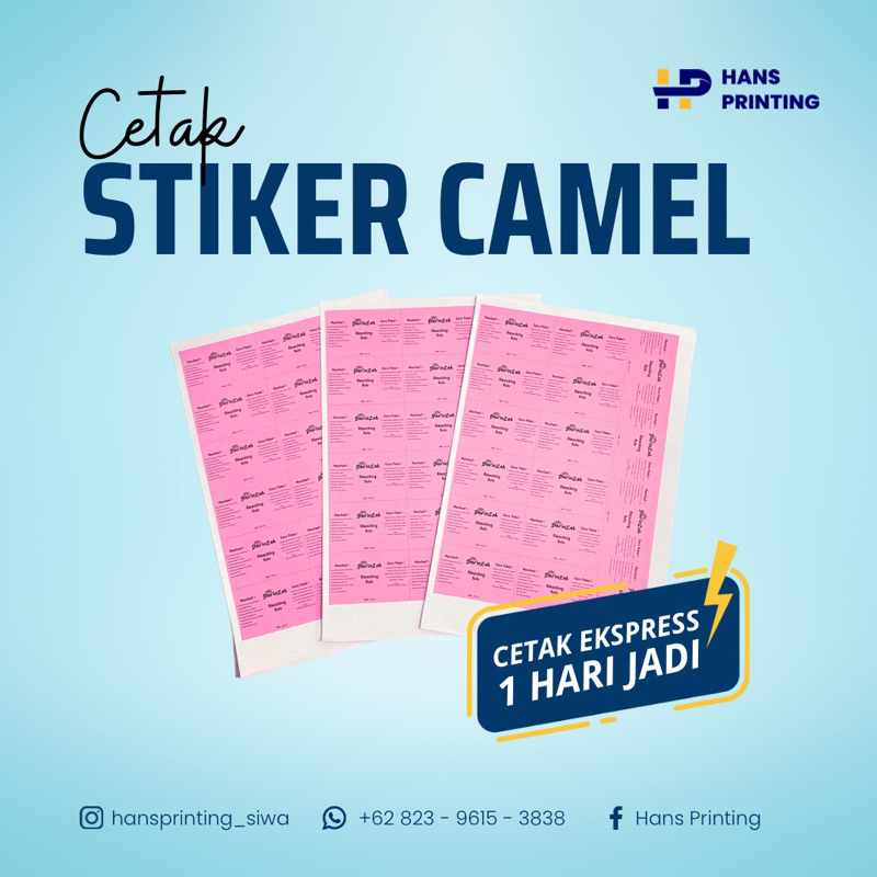 

Cetak Stiker Camel Meteran