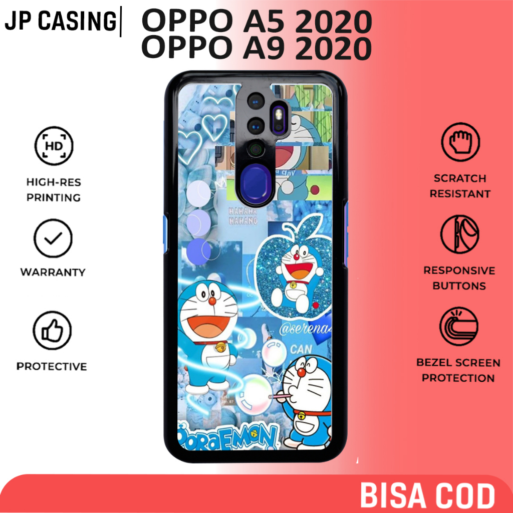 case oppo a5 2020 a9 2020 terbaru motif aesthetic kartun hitam keren cute casing cewek hp mewah baha