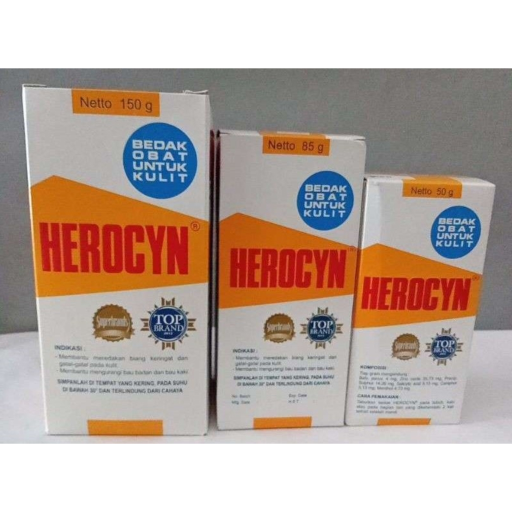 [BPOM] Herocyn Bedak Obat Kulit Biang Keringat / Bedak Bayi / Bedak Biang Keringat / MYMOM