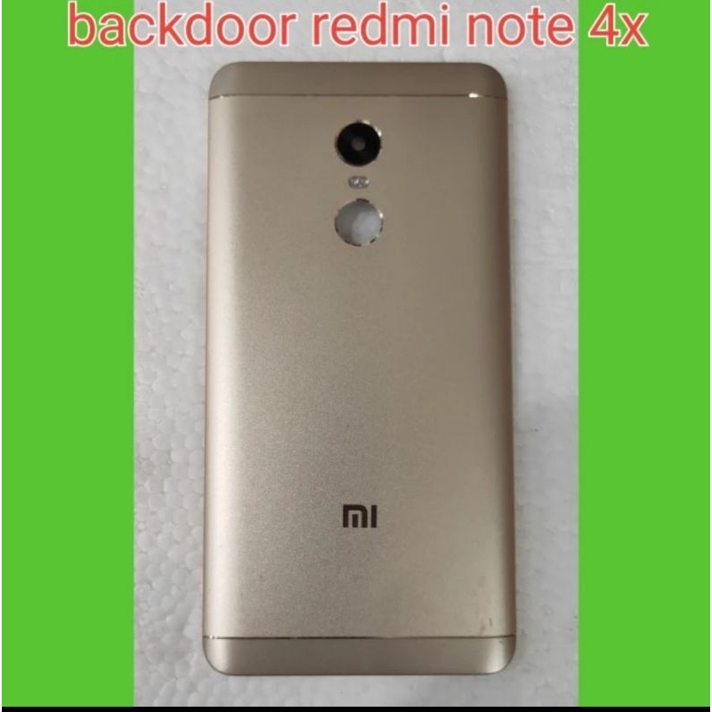 Backdoor Hp Xiaomi Redmi Note 4X + Tombol On Off Tutup Belakang Hp
