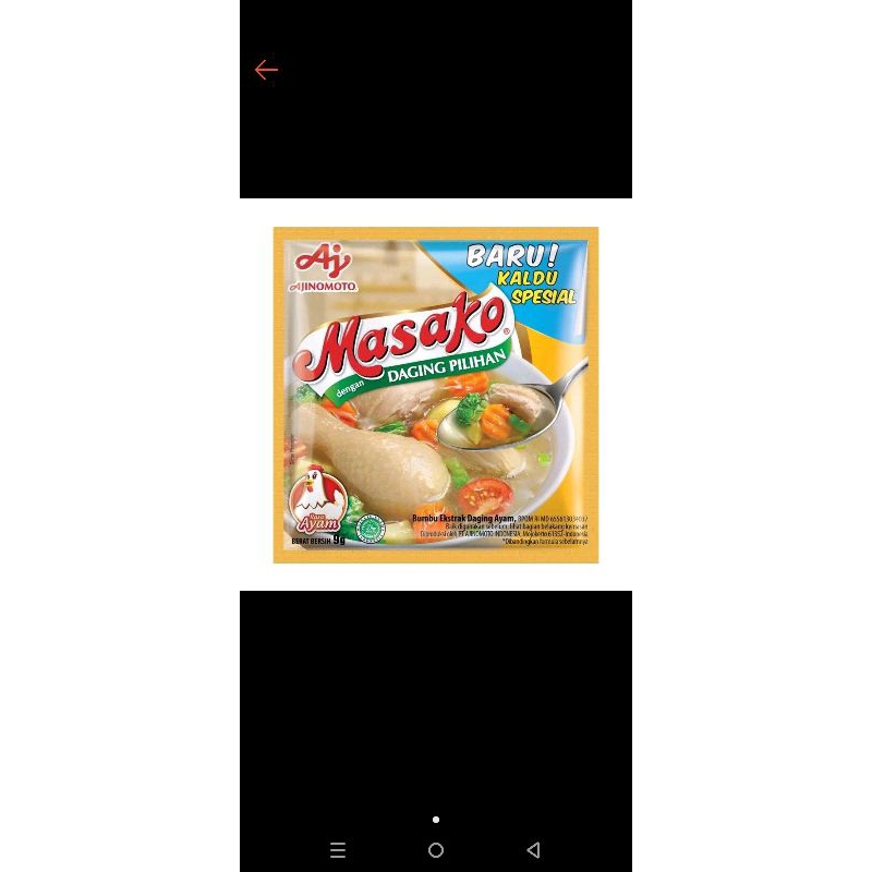 

Masako Ayam/Sapi Paket (isi 10renceng)