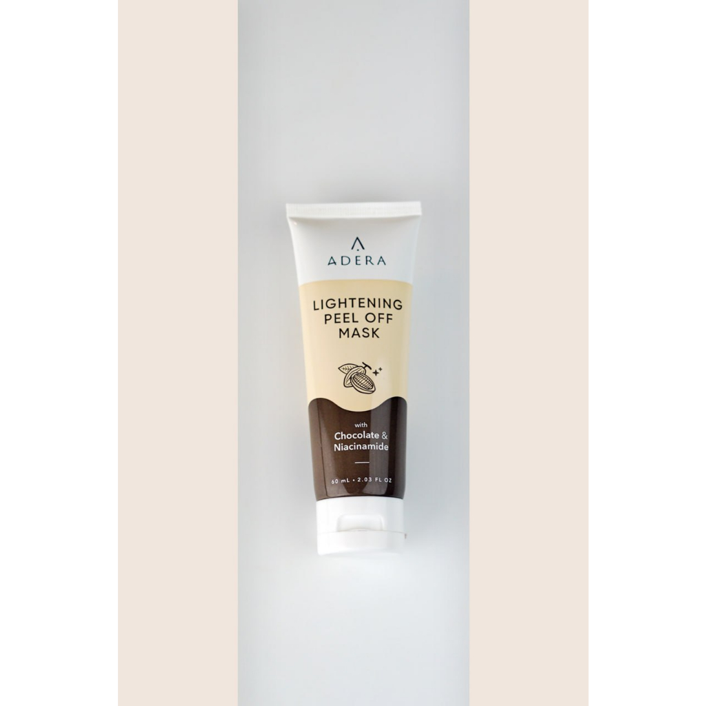 Adera Peeling Wajah Untuk Flek Hitam Lightening Peel Off Mask with Chocolate & Niacinamide