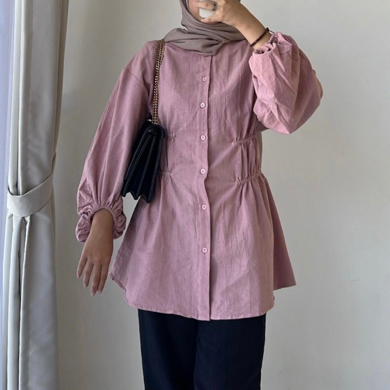 RAYNA LINEN SHIRT by Yellowfacy