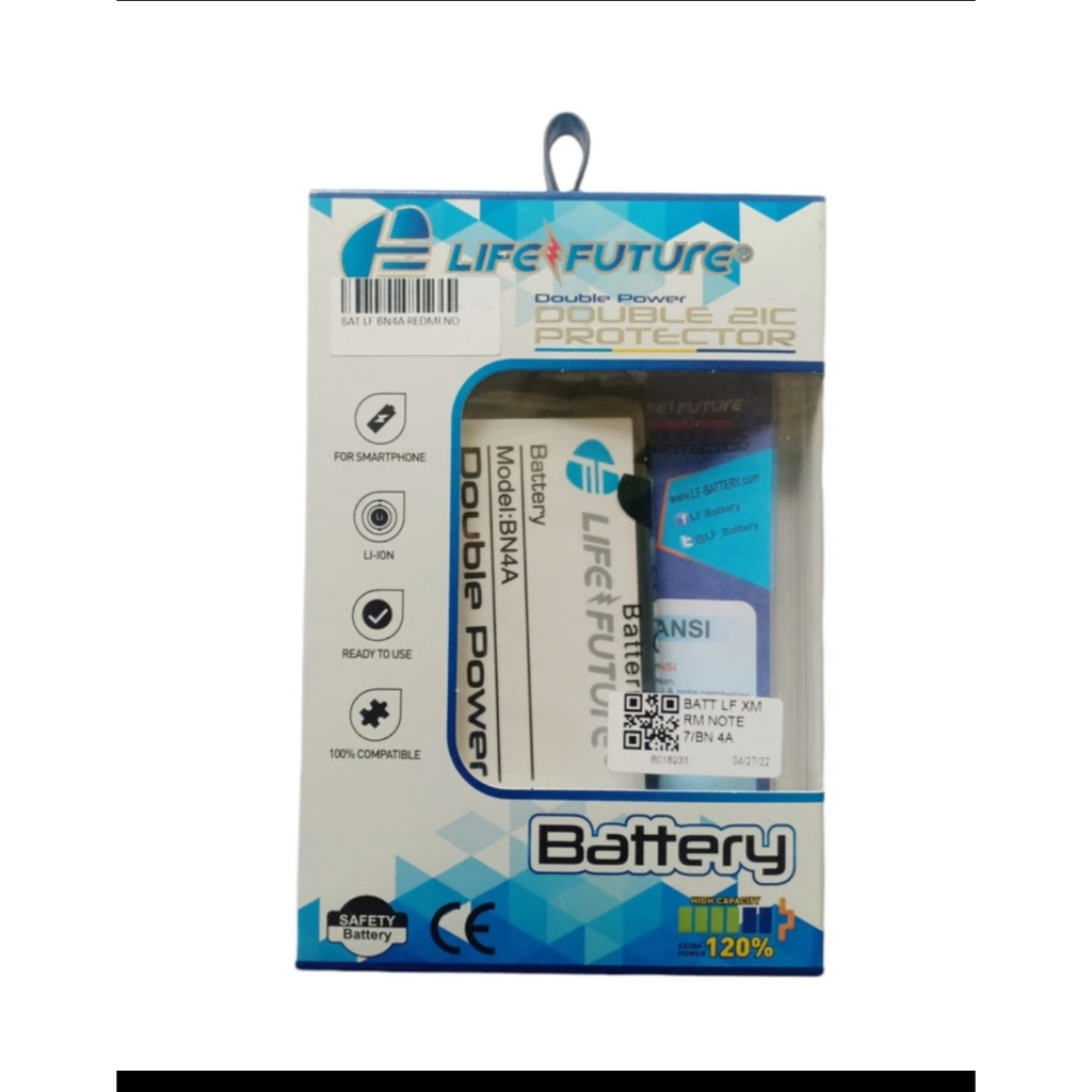 BATERAI BATRE DOUBLE POWER REDMI 4A BN 30 DOUBLE POWER LIFE FUTURE
