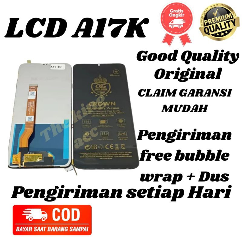 Lcd oppo A17K original Crown / Lcd touchscreen Oppo A17K Ori