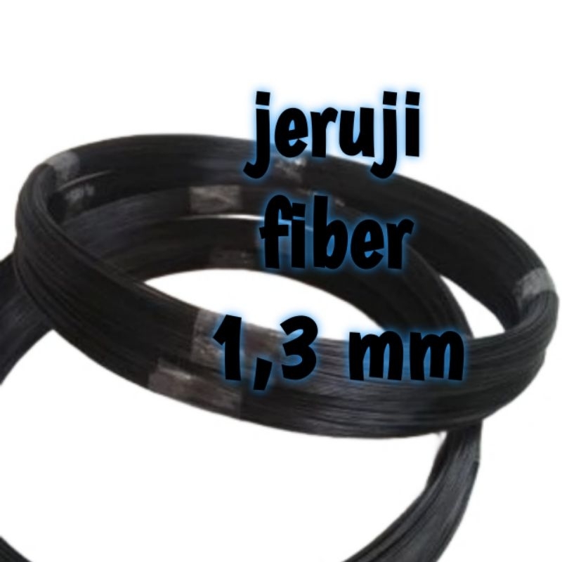 JERUJI FIBER WARNA HITAM 1,3mm