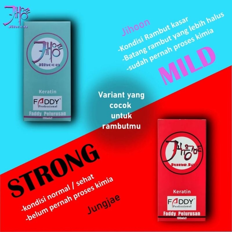 Faddy Professional Hair Straightening (Easy Straight) Pelurus Rambut Faddy Set Jihoon / JungJae