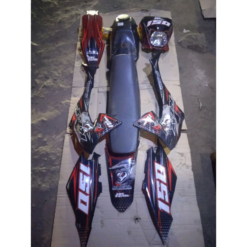 COVERSET BODY SET KLX DTRACKER NEW PNP KLX 150 BF OLD ORIGINAL COPOTAN