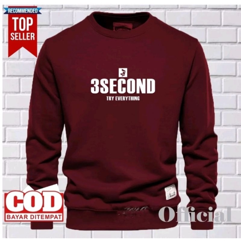 sweater crownek three second UNISEK original cotton