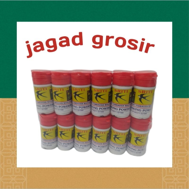 

Baking Powder Sriti 1pack (12 X 15gr) Pengembang Kue GROSIR Paling Murah, JAGAD GROSIR