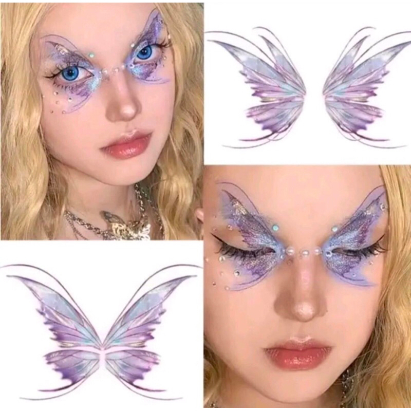 face stiker tato wajah temporer wajah stiker makeup